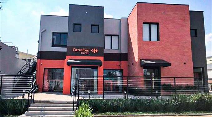 Unidade de loja autônoma Carrefou Express Scan & Go, com pagamento via app. Foto: Divulgação