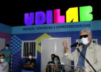 O UDILab, é composto por três módulos de contêiner com estrutura de escritório. Foto: Divulgação